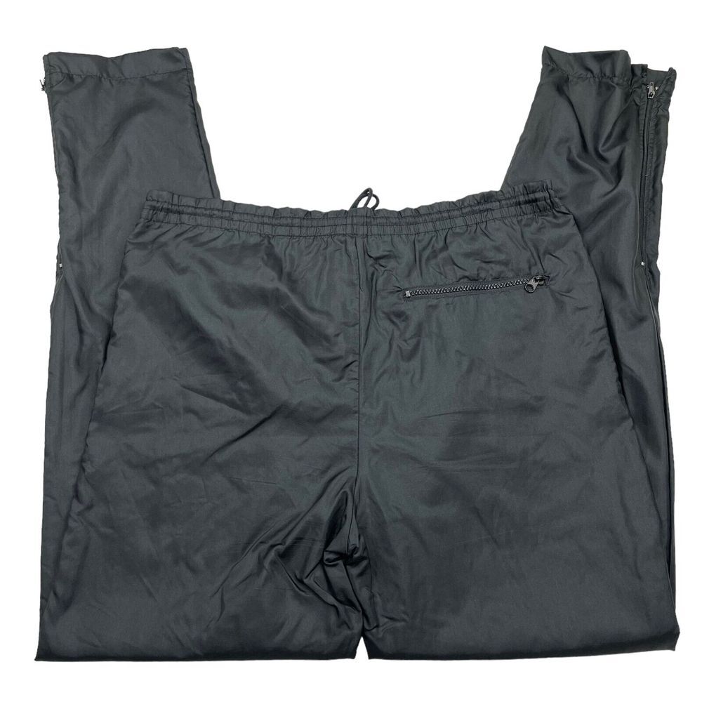Slazenger JC Jimmy Connors Mens Black Nylon Tennis Pants Medium Vintage